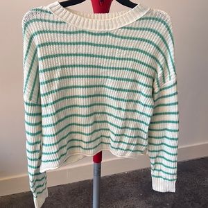 Target- Wild Fable Cropped Striped Sweater